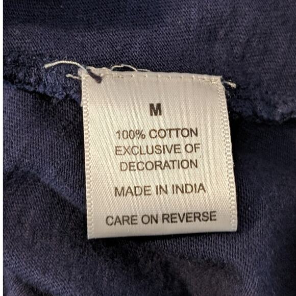 Keep in Touch Floral Embroidered Bell Sleeve Tie Ruffle Neck Top Womens Sz M - Picture 4 of 12